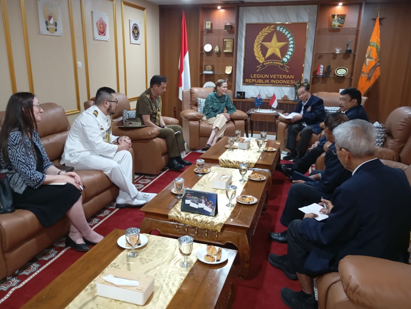 Ketua Umum DPP LVRI Menerima KunjunganSekretaris Jenderal Departemen Veteran Australia